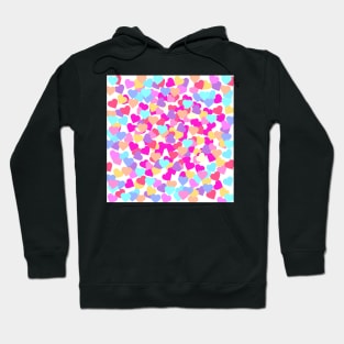 Pastel rain of hearts Hoodie